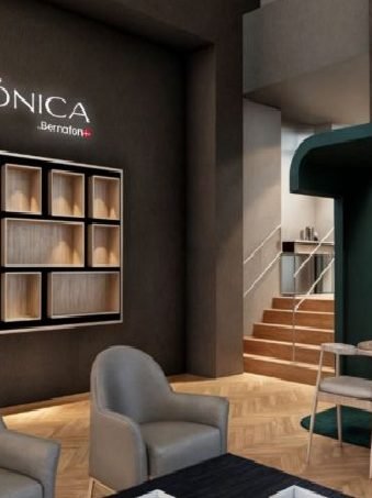 Diseño del interior del local de Sónica